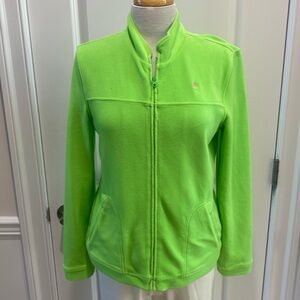 Lilly Pulitzer Zip Up Velour Jacket size Small